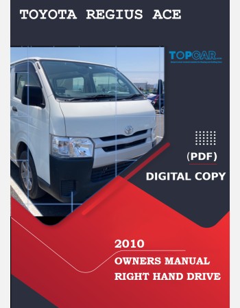 toyota regius ace 2010 owners manual